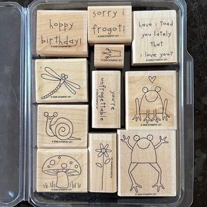 Stampin’ Up! UNFROGETTABLE wooden rubber stamp set